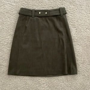 Suede skirt